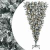 vidaXL Obrnuto umjetno božićno drvce s granama 150 cm 150 LED lampica
