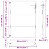 vidaXL Vrtna vrata 85 x 125 cm od čelika COR-TEN