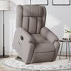 vidaXL Električni naslonjač na podizanje od tkanine smeđesivi
