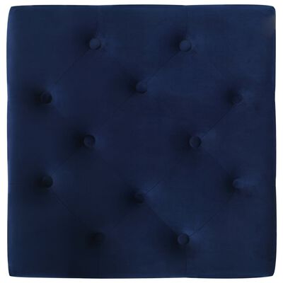 vidaXL Tabure modri 60 x 60 x 36 cm baršunasti
