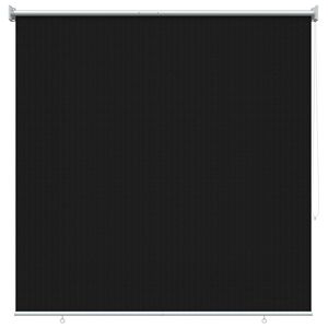 vidaXL Vanjska roleta 90% blokada UV zraka Crna 140 x 140 cm HDPE