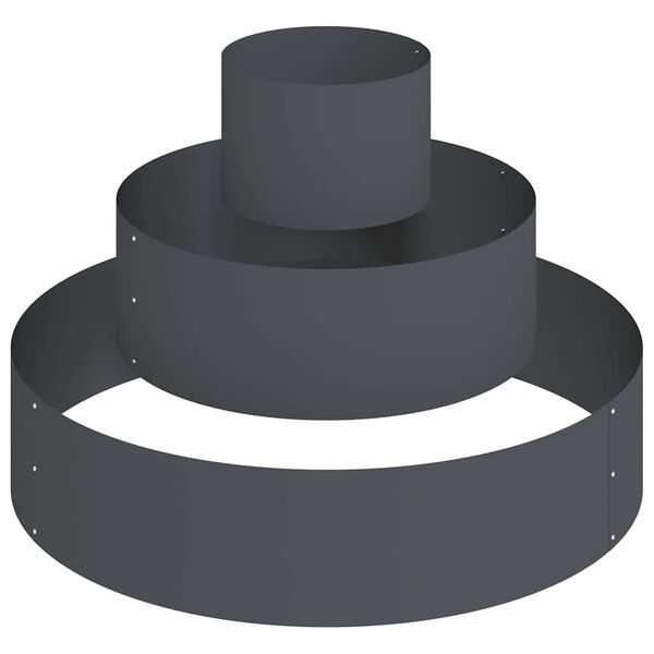 vidaXL Vrtna saksija Antracit 90 x 90 x 20 cm Čelična vrata