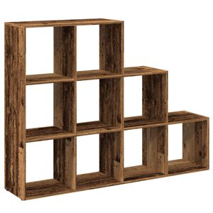 vidaXL Sobna pregrada/regal za knjige 3 razina 137,5x29x103,5cm drveni