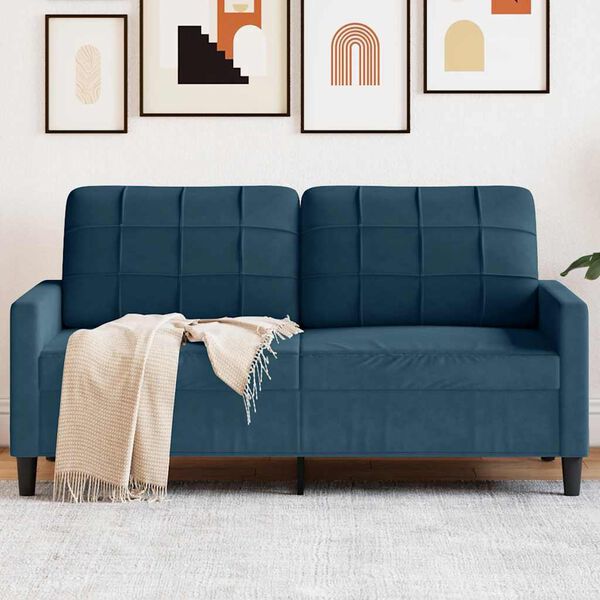 vidaXL Dvosjed plavi 140 cm bar&scaron;unasti