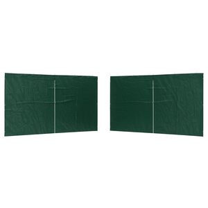 vidaXL Zid &scaron;atora za zabavu 2 kom. 400 x 195 cm Zelena PE i čelik
