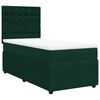 vidaXL Box spring krevet s madracem tamnozeleni 100x200 cm bar&scaron;unasti