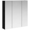 vidaXL Kupaonski ormar s ogledalom Crni hrast 70 x 14,5 x 70 cm