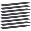 vidaXL Police za knjige 8 kom sive 100 x 20 x 1,5 cm od iverice