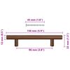 vidaXL Ručke za ormarić 10 kom brončane 96 mm od nehrđajućeg čelika
