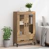 vidaXL Highboard Umjetnički hrast 69,5 x 31 x 115 cm Konstruirano drvo