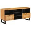 vidaXL TV ormar s ladicama Smeđa 100 x 33 x 46 cm Čvrsto drvo manga