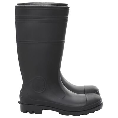 vidaXL Čizme za kišu crne veličina 44 PVC