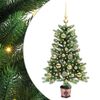 vidaXL Božićno drvce s 150 LED svjetlima s stalakom Zelena 90 cm PE