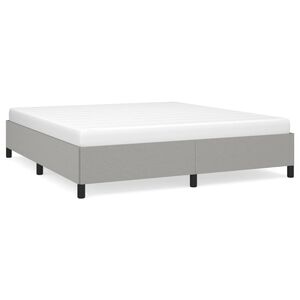 vidaXL Okvir za krevet bez madraca svjetlosivi 160 x 200 cm od tkanine