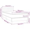 vidaXL Box spring krevet s madracem tamnozeleni 90x200 cm bar&scaron;unasti