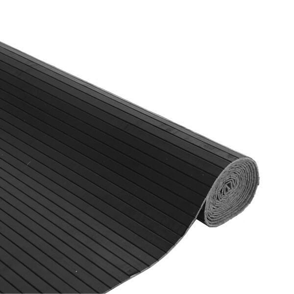 vidaXL Tepih pravokutni sivi 80 x 400 cm od bambusa