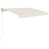 vidaXL Tenda na automatsko uvlačenje 350 x 250 cm krem