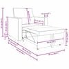 vidaXL Jednostavna sofa na krevet Krema 90 x 165 x 87 cm tkanina