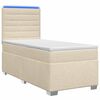 vidaXL Boxspring krevet s madracem Krem 90 x 190 cm Tkanina