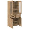 vidaXL Highboard Umjetnički hrast 69,5 x 34 x 90 cm Konstruirano drvo
