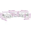 vidaXL Set vanjskih sofa 8 pcs Prirodna i krem Čvrsto drvo akacije