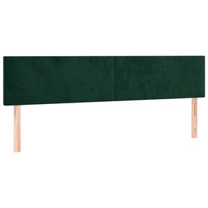 vidaXL Uzglavlja tamnozelena 200x5x78/88 cm bar&scaron;unasta