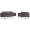 vidaXL 2-dijelni set sofa od tkanine bež