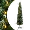 vidaXL Umjetno tanko božićno drvce s 300 LED žarulja 210 cm