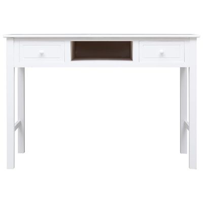 vidaXL Pisaći stol bijeli 110 x 45 x 76 cm drveni
