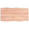 vidaXL Stolna ploča svjetlosmeđa 100x50x(2-6) cm obrađena hrastovina