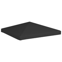 vidaXL Pokrov za sjenicu 270 g/m² 3 x 3 m crni