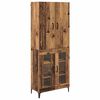 vidaXL Highboard Zidne Staro drvo 69,5 x 34 x 180 cm Konstruirano drvo