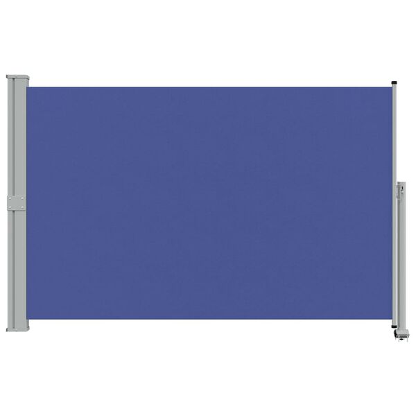 vidaXL Uvlačiva bočna tenda za terasu 160 x 300 cm plava