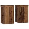 vidaXL Stalci za biljke 2 kom boja staro drvo 10x10x18 cm drveni