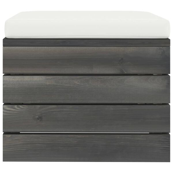 vidaXL Vrtni otoman od paleta od borovine s jastukom