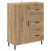 vidaXL Highboard s ladicama 2 pcs Umjetnički hrast Konstruirano drvo