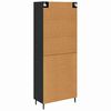 vidaXL Highboard s ladicama 2 pcs Crni hrast Konstruirano drvo