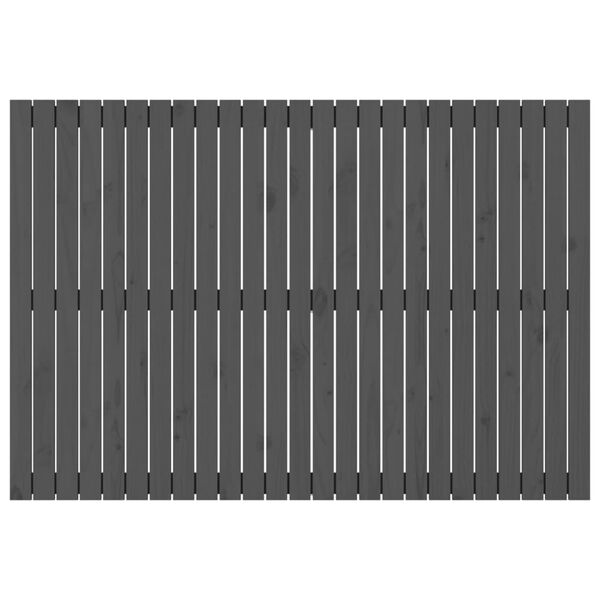 vidaXL Zidno uzglavlje sivo 159,5x3x110 cm od masivne borovine