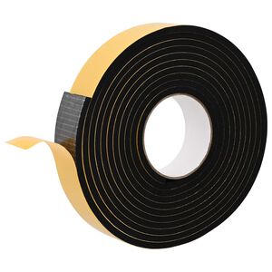 vidaXL Samoljepljiva pjenasta traka 10 kom. Crna 40mm x 5m CR pjena