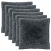 vidaXL Presvlaka za jastuk 6 pcs HEERLEN Antracit 80 x 80 cm PV flis