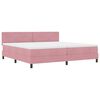 vidaXL LED Box Spring Krevet Ružičasta 200 x 200 cm Bar&scaron;un