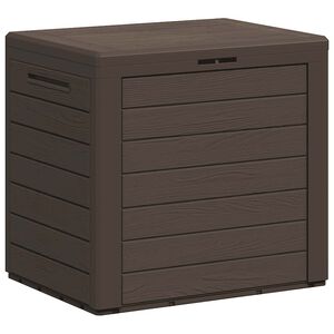 vidaXL Vrtna kutija za pohranu smeđa 58,5 x 46 x 55 cm polipropilen