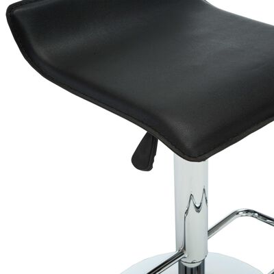 vidaXL Barske stolice od umjetne kože 2 kom crne