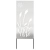 vidaXL Privatnost u vrtu Srebrno 50 x 140 cm Nehrđajući čelik