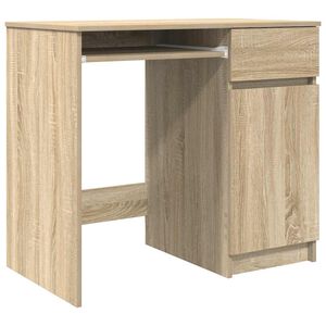 vidaXL Radni stol sonoma hrast 86x49x76 cm konstruirano drvo