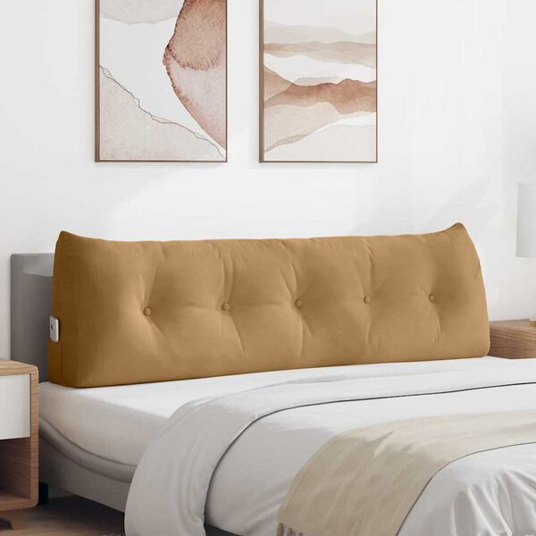 vidaXL Jastuk za leđa Smeđa 160 x 24 x 50 cm Bar&scaron;un
