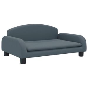 vidaXL Krevet za pse tamnosivi 70 x 45 x 30 cm od tkanine