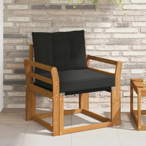 vidaXL 2 Komad Set vanjskih sofa Čvrsto drvo akacije i Textilene