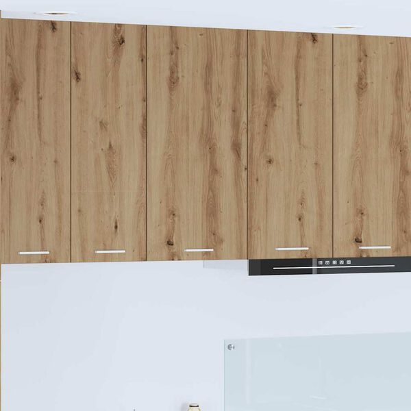 vidaXL Viseći ormarić Umjetnički hrast i bijela 40 x 31 x 80 cm