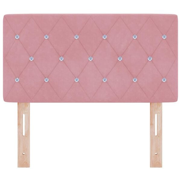 vidaXL Uzglavlje s uzglavljem Ružičasta 80 cm Lažna koža